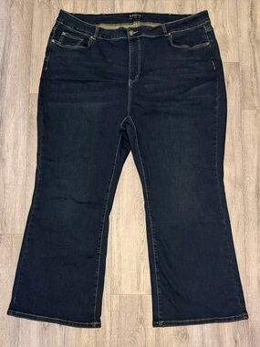 Bloomchic Plus Size 26 (4X) Bootcut Dark Wash Denim Blue Jeans New With Tag